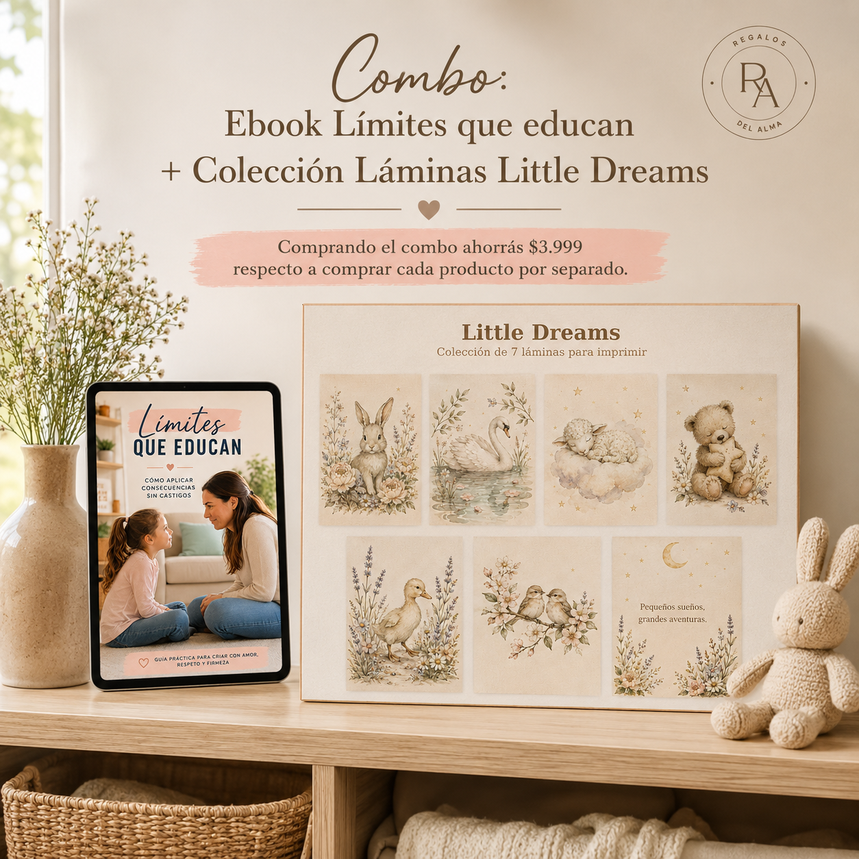 Combo: Ebook Límites que educan + Colección Láminas Little Dreams